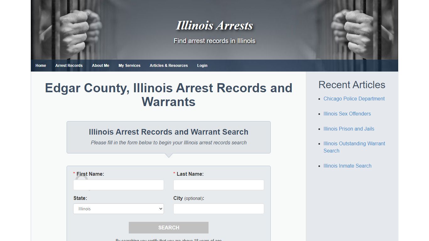 Edgar County, Illinois Arrest Records and Warrants